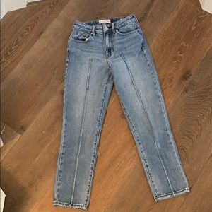 High waisted medium wash Pacsun mom jeans (taken)